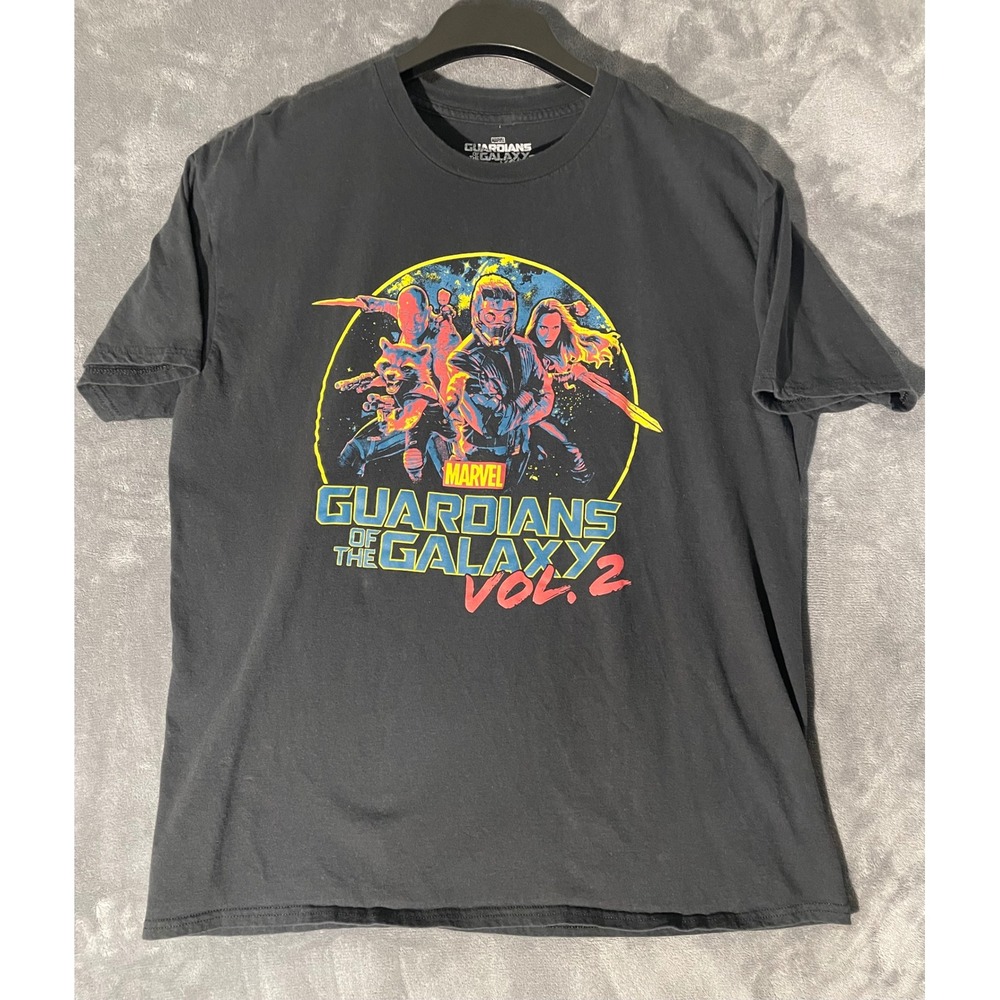 Marvel Guardians of the Galaxy Vol 2 Graphic T-Shirt Black XL Star-Lord Groot